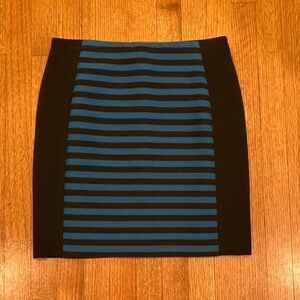 Ann Taylor Striped Blue Women's Skirt Size 6